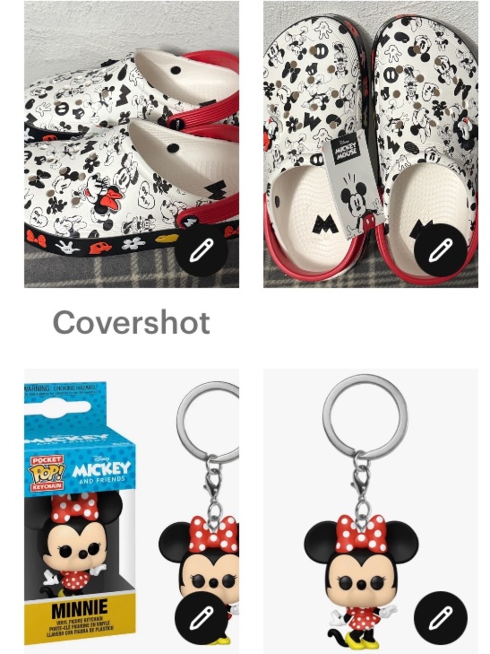 CROCS Mickey+Minnie🔛szS+Funko🔑⛓️